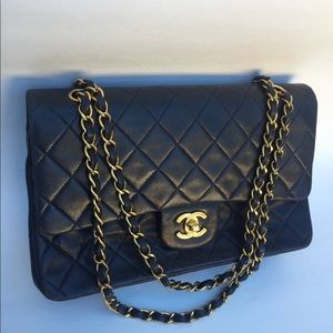 Authentic Vintage CHANEL double flap purse